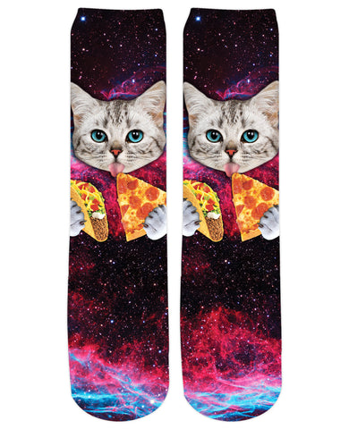 Taco Cat Crew Socks