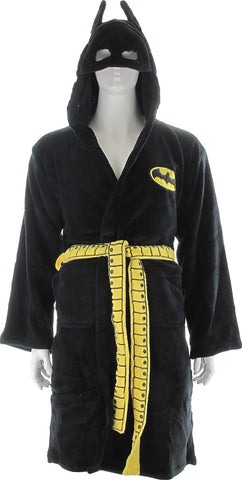 Batman Masked Hood Fleece Black Robe