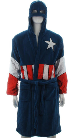Captain America Hooded Fleece Robe