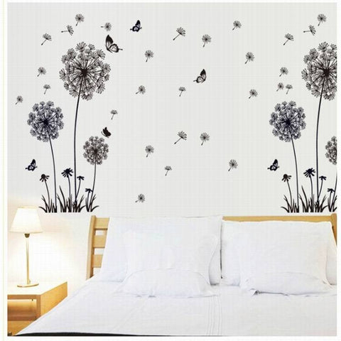 Butterflies and Dandelions Bedroom Wall Stickers