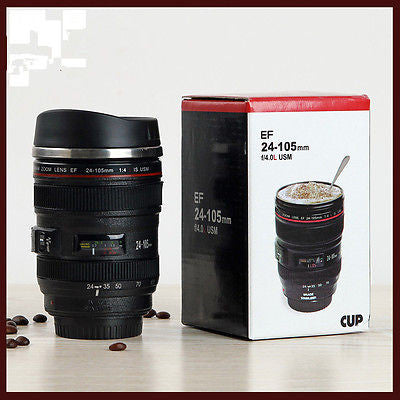 Camera Lens Travel Mug